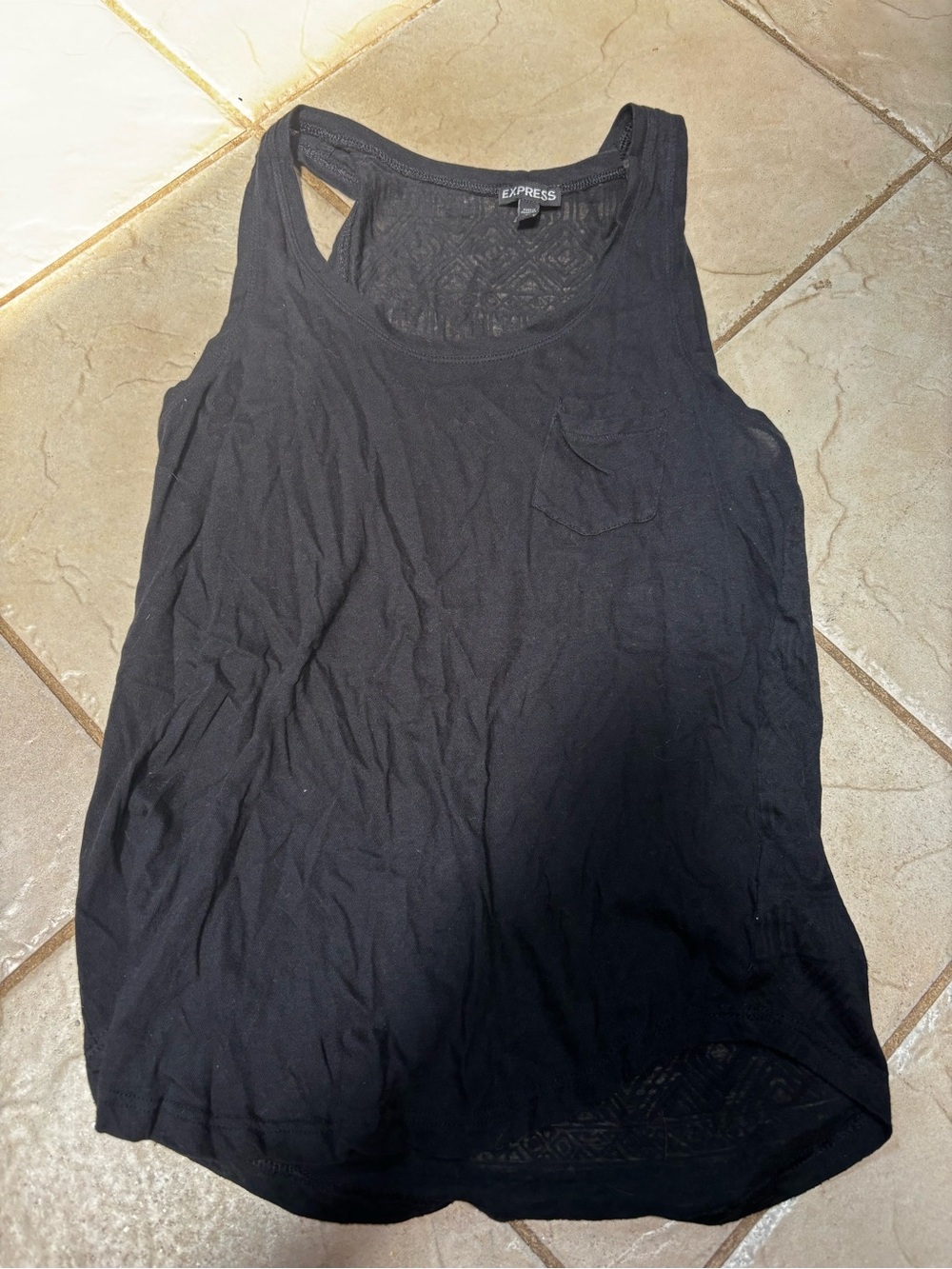 Express tank with sheer back sz XS